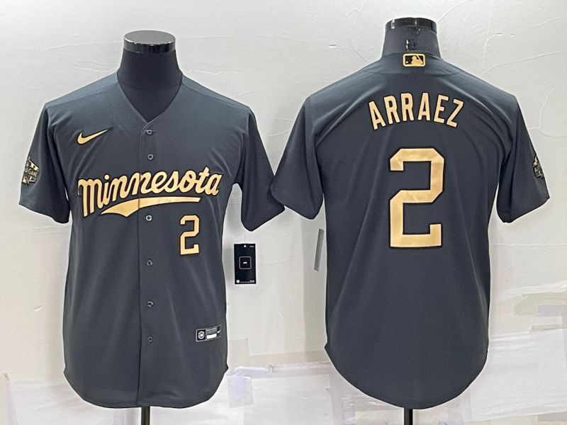 Men Minnesota Twins 2 Arraez Grey 2022 All Star Nike MLB Jersey